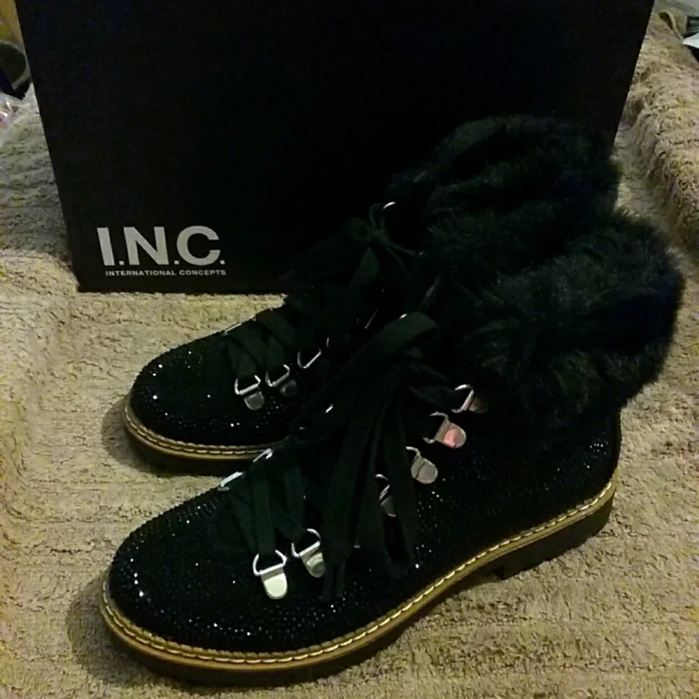 NIB INC Pravale Blk Bling Bootie, 5.5 - Picture 1 of 8